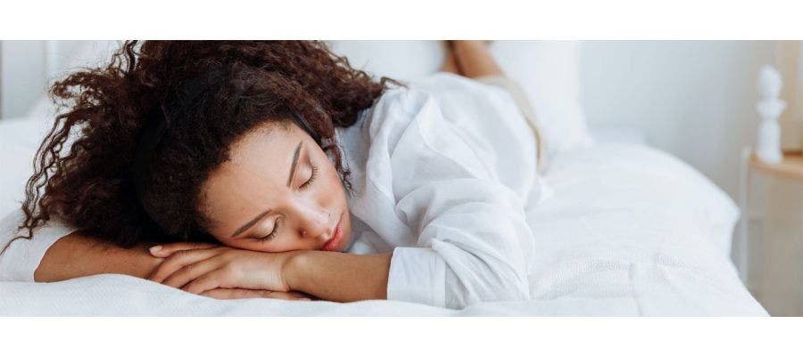 Woman taking a nap in the middle of the day