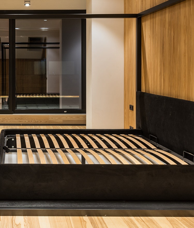 Platform bed, one type of mattress foundation